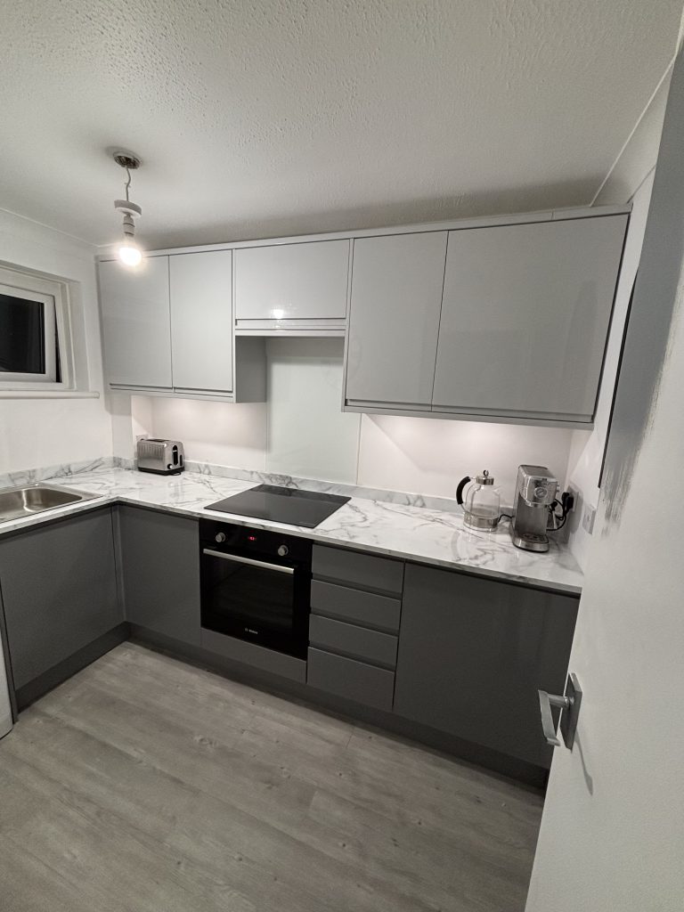 Finished kitchen floor